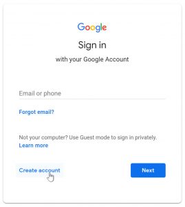 creat a new gmail account